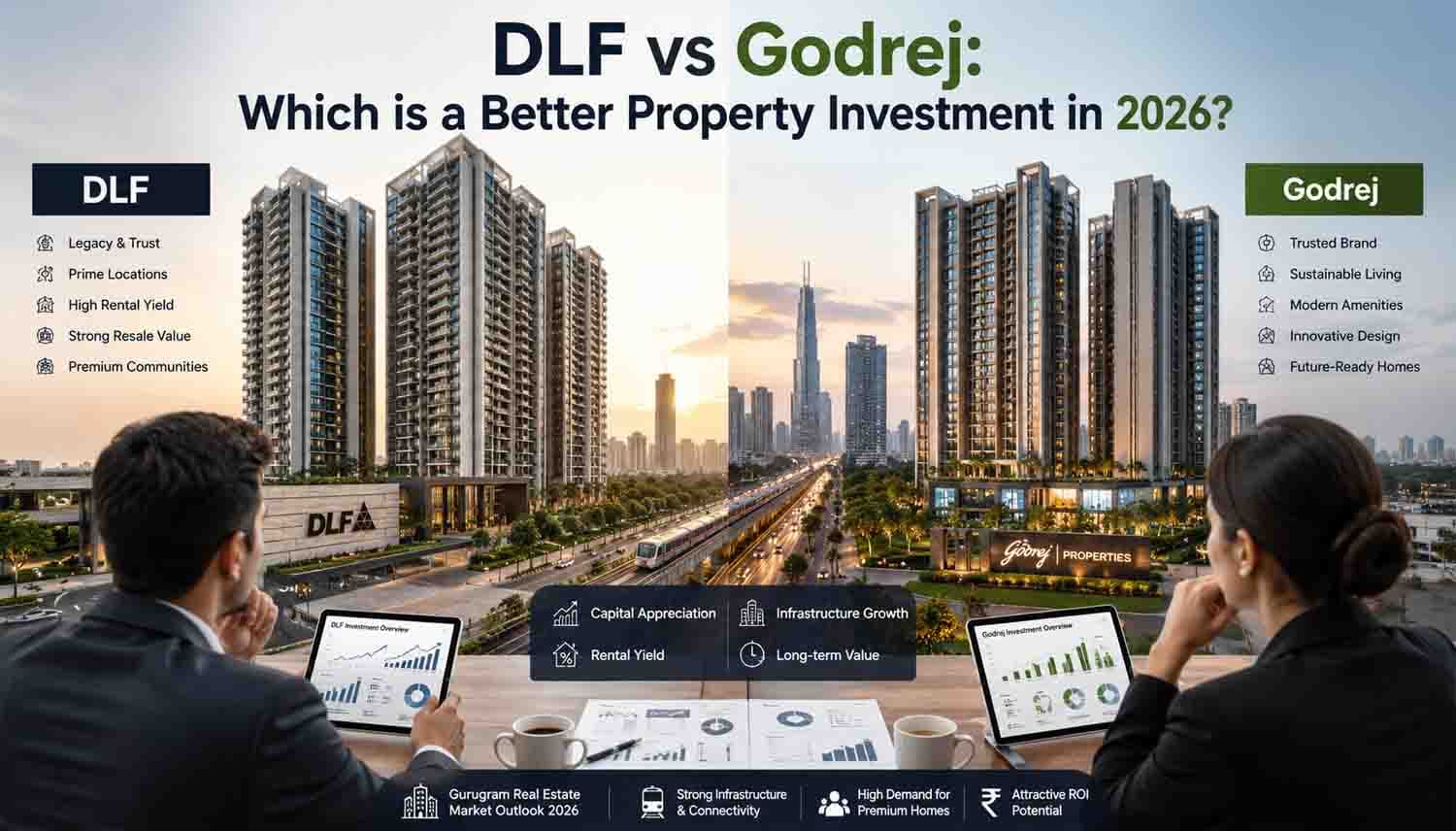DLF vs Godrej - Which is a Better Property Investment in 2026?