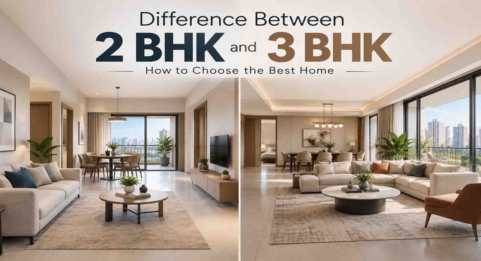Difference Between 2 BHK and 3 BHK | How to Choose the Best Home